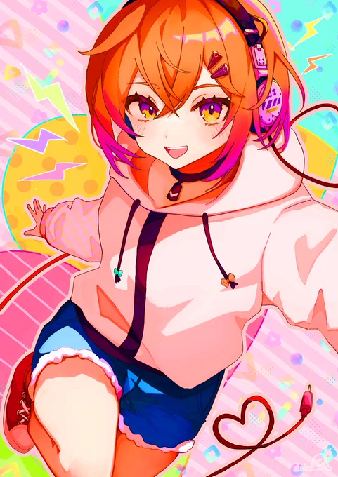 #絵を彩度100にすると超派手 好きかも 