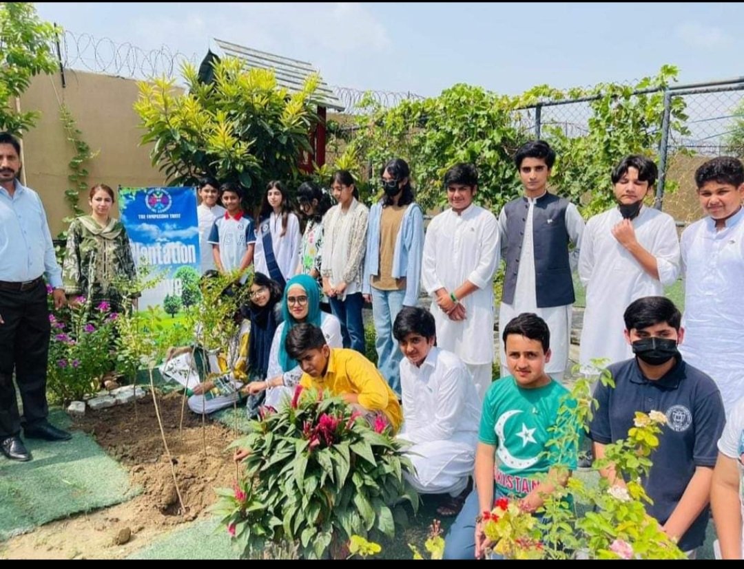 Plantation 🌳🌱drive by The Compassion Trust (TCT) <a href="/Froebel/">J (Froebel-Parker)</a> School on independence day🇵🇰.Let's fight global warming.
#ClimateActionNow
<a href="/BirgitLamm/">Birgit Lamm</a> <a href="/GretaThunberg/">Greta Thunberg</a> <a href="/Save0urForests/">🌳 Save Our Forests</a> @GeraldKutney @ClimateChangeTF <a href="/MaqboolChoudhr8/">Maqbool Choudhry</a> <a href="/SHA_Cheema/">Shahid Cheema</a> <a href="/scorpioadvocate/">Raheel ahmad Sheikh</a>