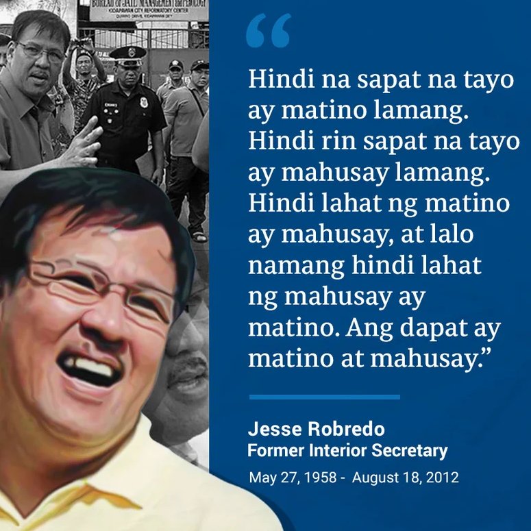 BayanihanToday's tweet image. &quot;DAPAT MATINO AT MAHUSAY&quot; - a timeless mantra that continues to inspire and guide us, as we honor the legacy of former Interior Secretary #JesseRobredo on the 11th anniversary of his passing. His words remind us of the unwavering commitment to excellence and integrity in.