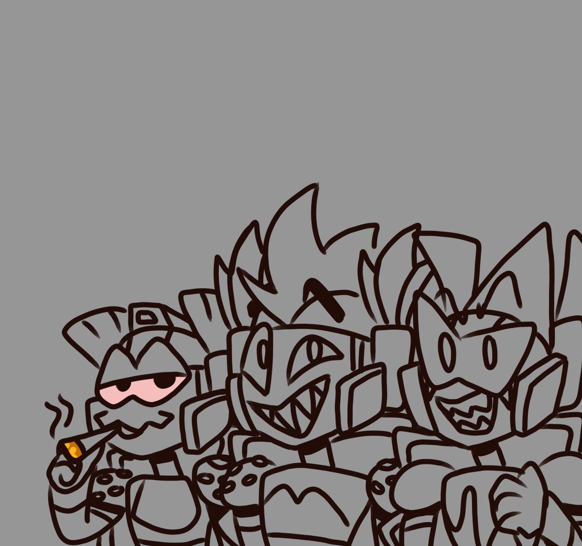 deepfriedhopes1's tweet photo. Fish burgers! 🐟🐍🦈🍔 (Yeah there's no emoji for eels)
#transformersbotbots #tfbotbots #Botbots #botbotocs https://t.co/hecNtid5TS