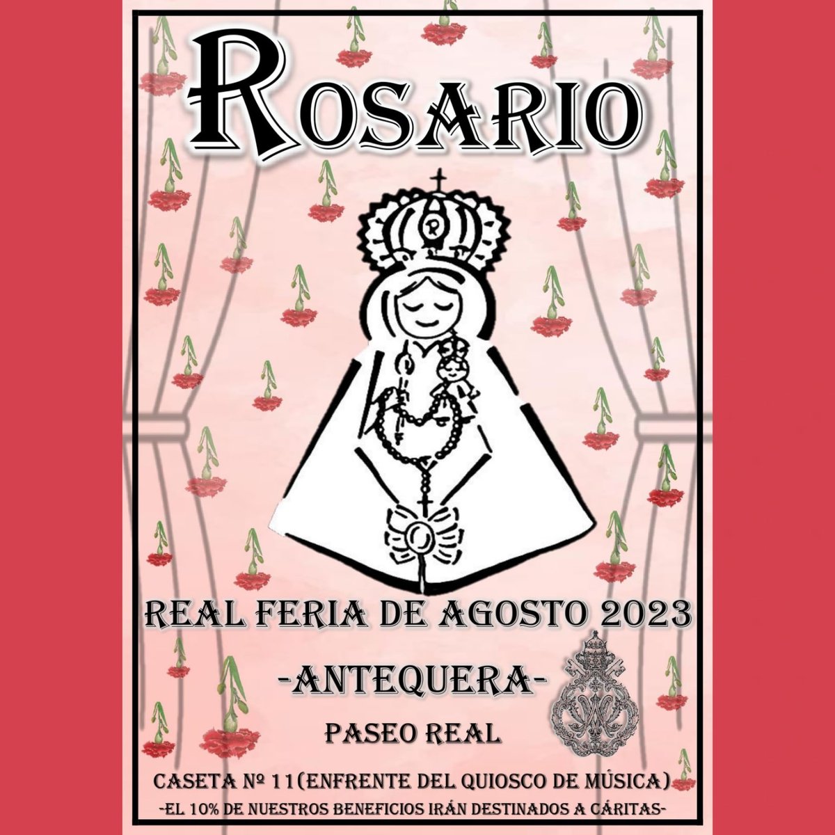 este año nuestra Archicofradía, participará en la Real Feria de Agosto de Antequera, montando una caseta en el Paseo Real, que estará situada enfrente del quiosco de música.
¡Allí os esperamos! 
 
#rosarioantequera 
#Antequera 
#feriaagostoantequera2023