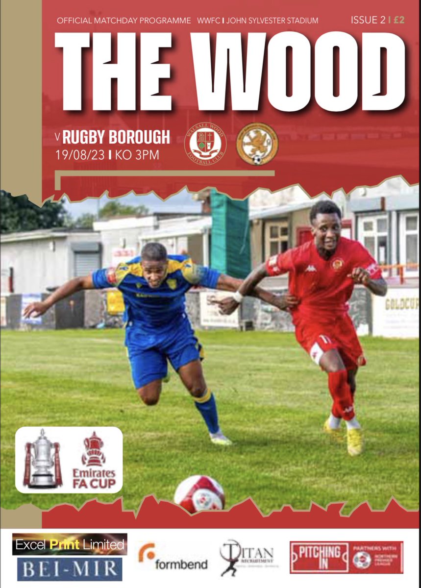 WalsallWoodFC's tweet photo. 📕| Programme £2 

Be sure to purchase your copy of “The Wood” including: 
• Olly’s Interviews
• Meet new Coach Gavin Allers 
• Match Action from v @SpaldingUnited &amp; @SCTFC
• A Player Poster for your wall 
• &amp; Much More!  

#FTGOTW || #TitanRecruitUK https://t.co/3TjSPSWOp4