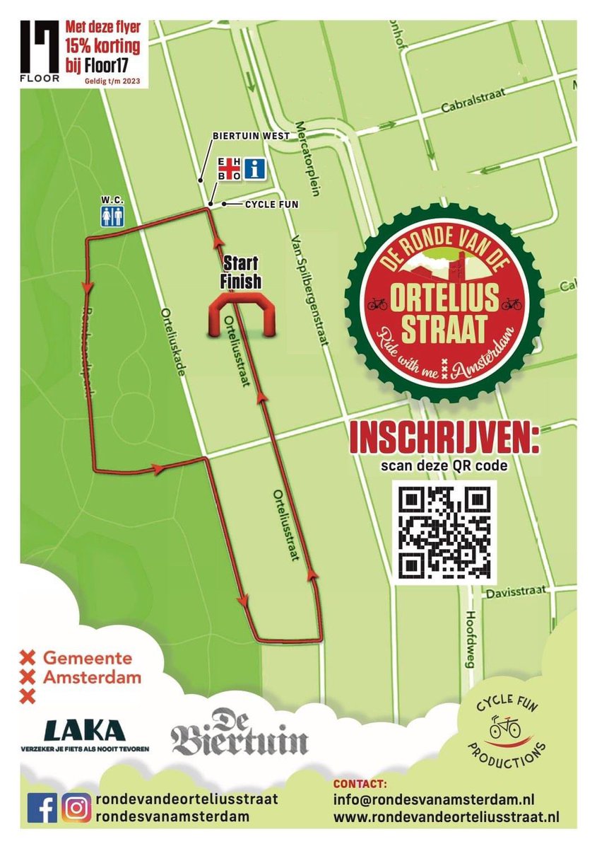cycle_fun's tweet image. Staat die in je agenda? 9 september de Ronde van de Orteliusstraat! Inschrijven: bit.ly/rvdo2023