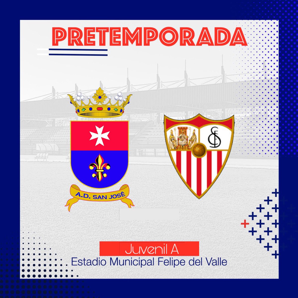 💥Hoy juega nuestro JUVENIL A 🆚 Sevilla FC Cadete “División de Honor”

🏟️Estadio Municipal Felipe del Valle
⏰20:30h