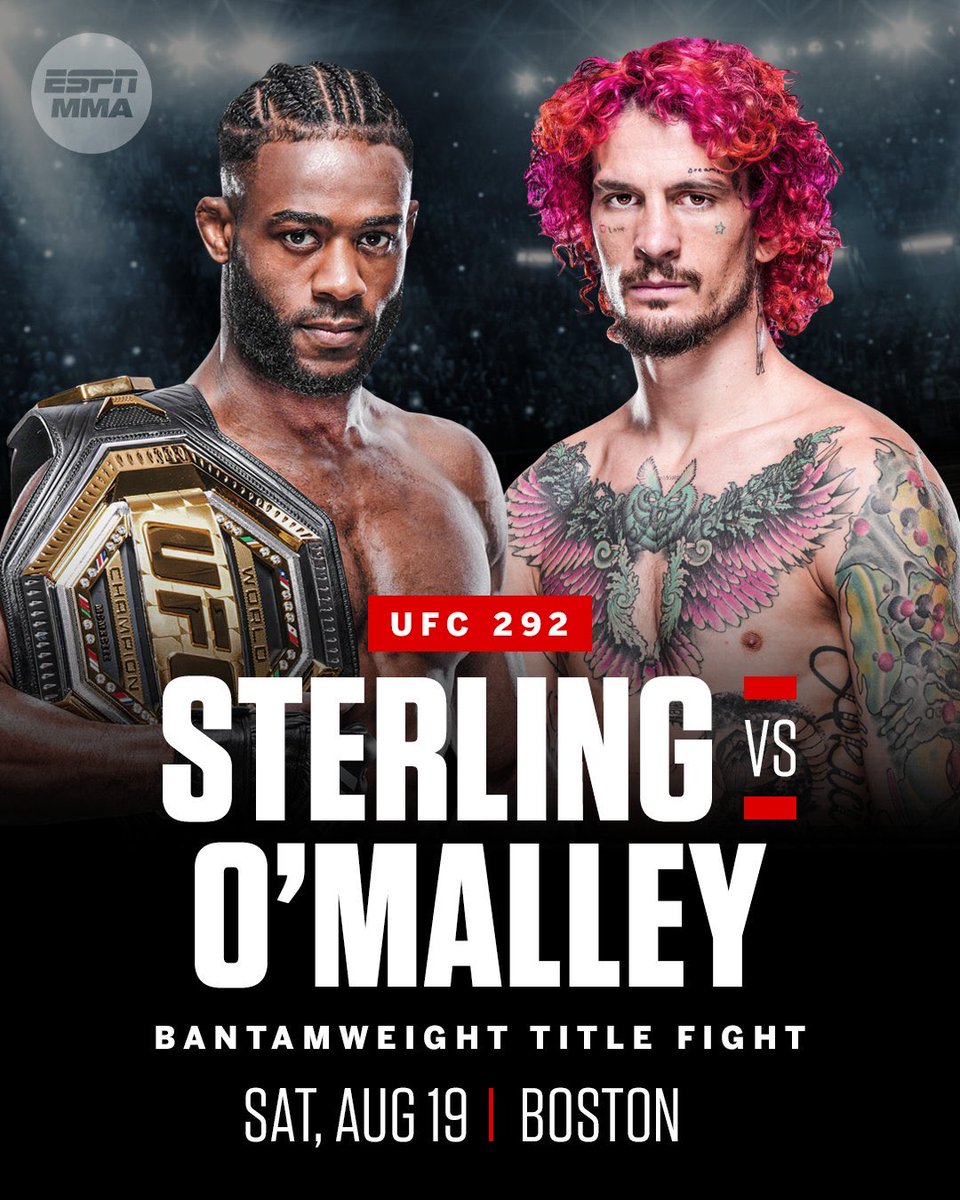 Looking forward to #UFC292 🥊 

Personally I only see a comfortable Aljo win here 🇯🇲 

#sterlingomalley
