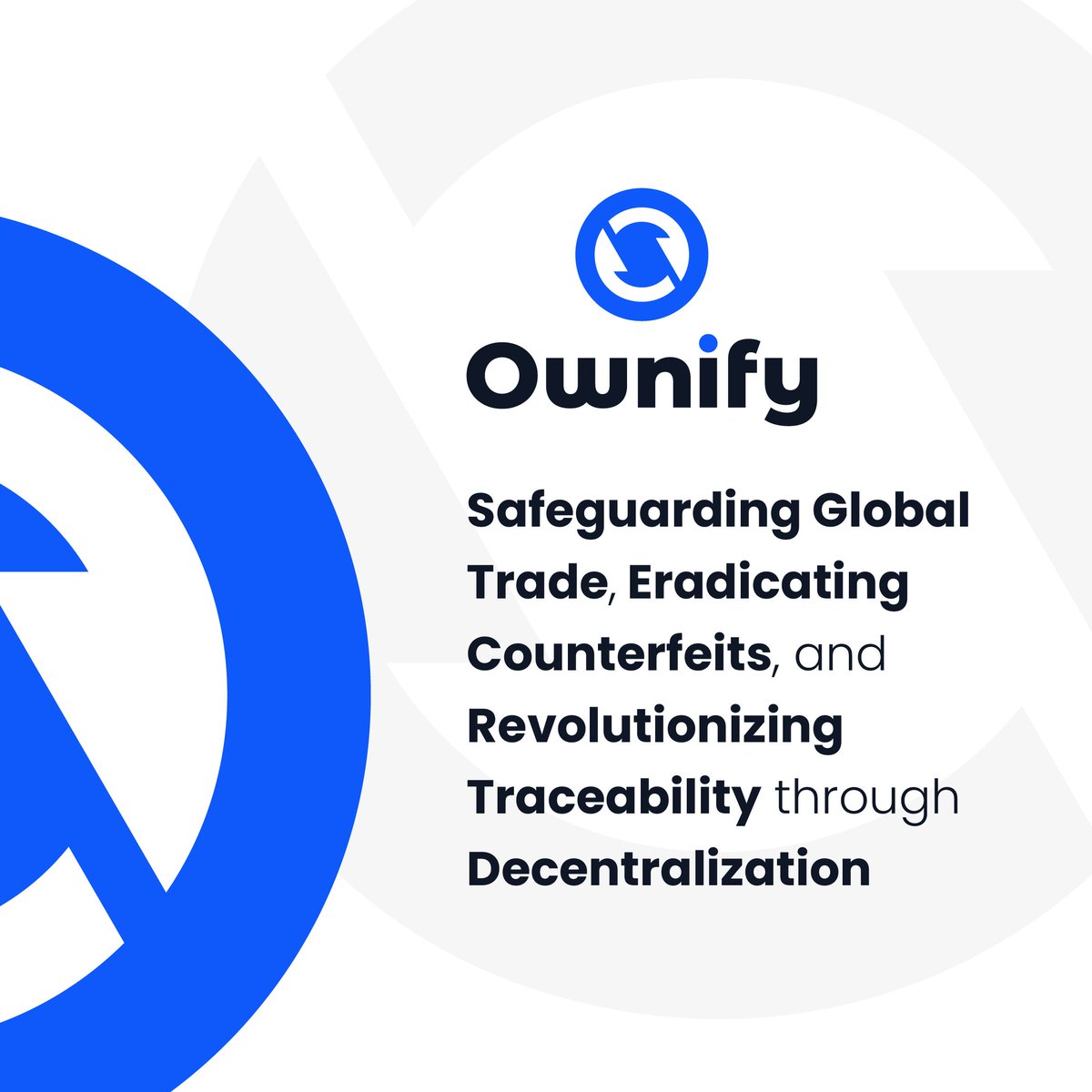 OwniChain's tweet image. At Ownify, we keep transparency and authenticity close to our hearts as we aim to revolutionize ownership and create a culture of trust and authenticity.

#OwnifyApp #Web3 #Blockchain #Authenticity