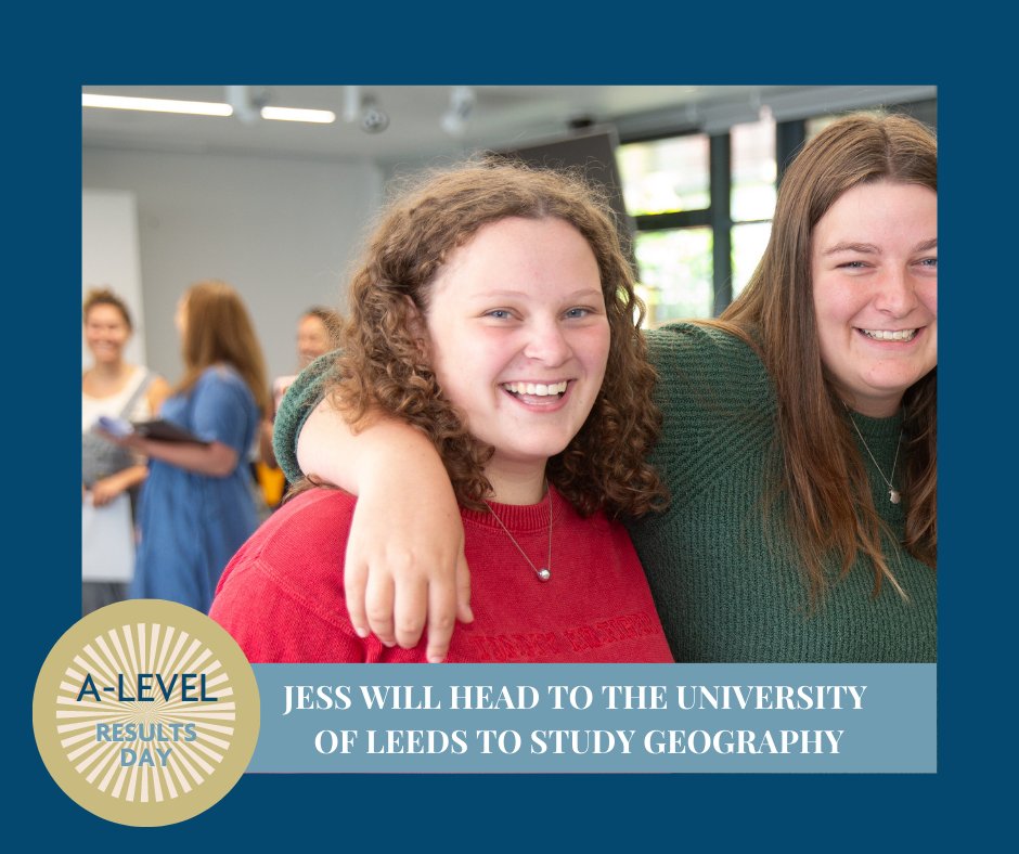 BlackheathHigh's tweet photo. All-through Blackheath High pupil and Head Student – Jess – will be welcomed by @UniversityLeeds to study Geography, having studied French (A), Geography (A) and History (B) at A-level. 🌟 🙌🏽
#WhereGirlsBoldlyGo #ALevelresults2023 #ALevelResults #GDST #GDSTFamily #GirlsFirst https://t.co/kcc6f48aZw