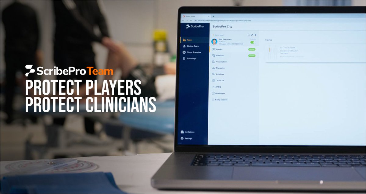 ScribePro enables better player care, with leading medical records software for sports medicine. ScribePro Team protects clinicians, protects players and protects organisations.

fmpa.co.uk/partner/scribe…

#FMPA #ScribePro #medicalrecords #football #clinicians #medicine <a href="/scribe_pro/">ScribePro</a>