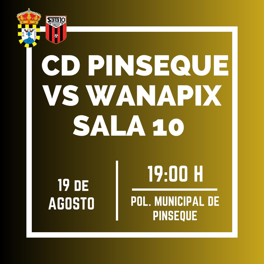 ✅🏃🏻‍♂️ ¡𝗣𝗥𝗜𝗠𝗘𝗥 𝗧𝗘𝗦𝗧 𝗗𝗘 𝗟𝗔 𝗣𝗥𝗘𝗧𝗘𝗠𝗣𝗢𝗥𝗔𝗗𝗔!

🫱🏼‍🫲🏽 Partido Amistoso 
⚽ <a href="/CDPINSEQUE/">𝘾𝙇𝙐𝘽 𝘿𝙀𝙋𝙊𝙍𝙏𝙄𝙑𝙊 𝙋𝙄𝙉𝙎𝙀𝙌𝙐𝙀</a> 🆚 <a href="/WanapixSala10/">Wanapix</a> 
⌚ 19:00
📆 19/8/2023
🏟️ Polideportivo Municipal de Pinseque
📺 Canal de YouTube CDPINSEQUE

#𝗘𝗹𝗢𝗿𝗴𝘂𝗹𝗹𝗼𝗗𝗲𝗨𝗻𝗣𝘂𝗲𝗯𝗹𝗼
#𝗩𝗮𝗺𝗼𝘀𝗣𝗶𝗻𝘀𝗲𝗾𝘂𝗲