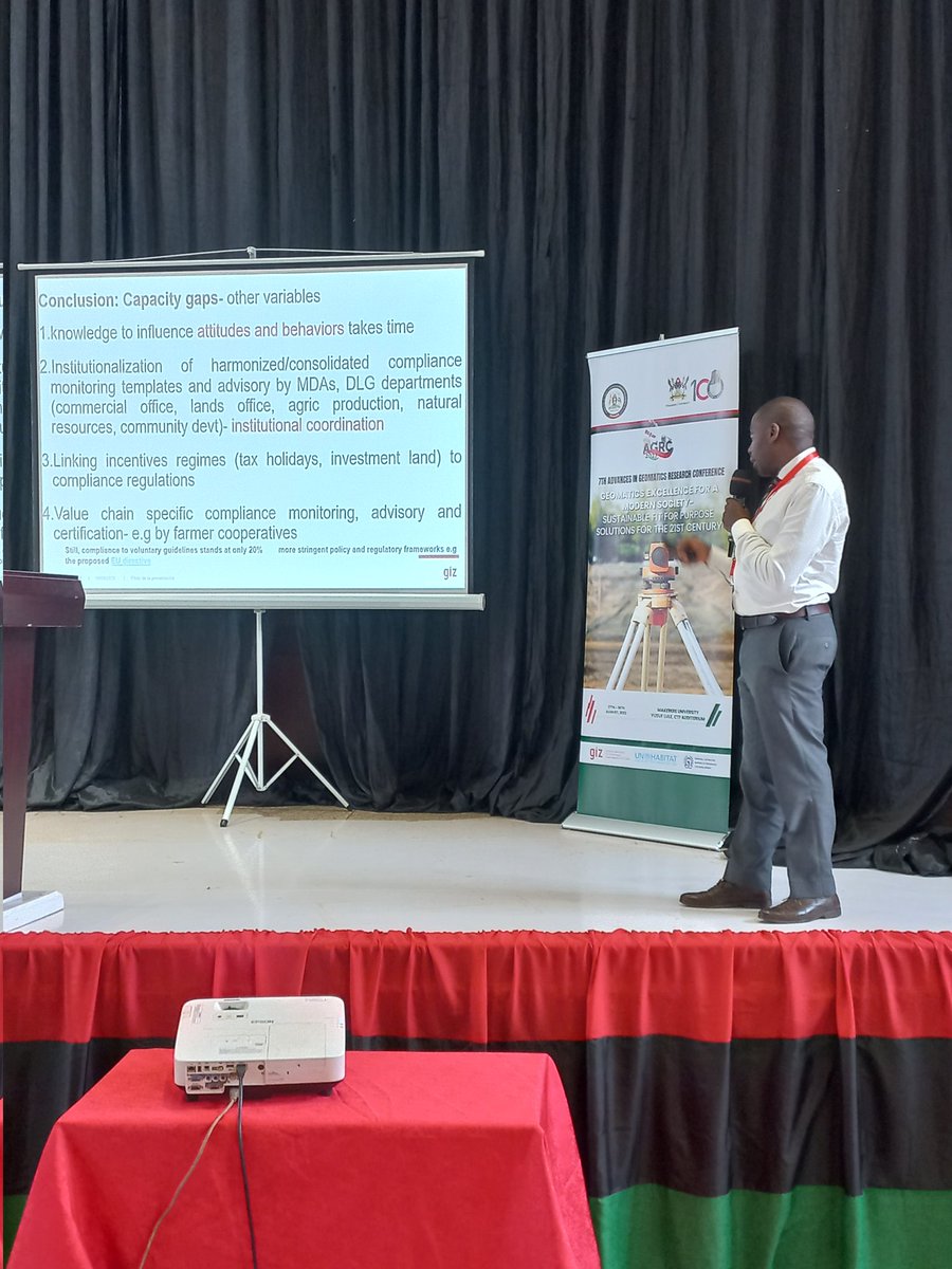 agrc2023's tweet photo. Responsible Land Policy. Mr. Daniel Kirumira, Head of Component RGIL at GIZ, initiates discussions on enhancing capacities for responsible agriculture investments. 🌾🌿 #LandPolicy #AGRC2023 https://t.co/QVRFWIHaos