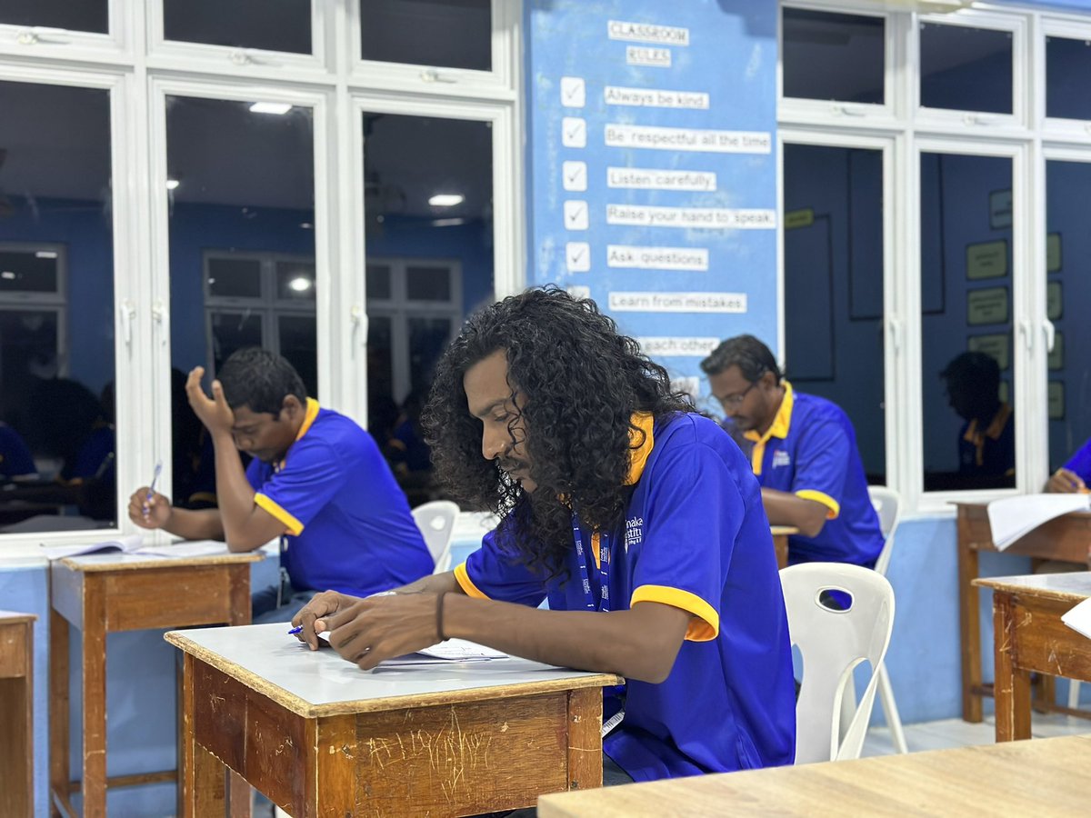 FenakaInstitute's tweet photo. Snapshots of Fenaka theory Assessment for National Certificate 3 in Sewerage operations and
Maintenance course batch 1 at S. Hithadhoo 

#fenakainstitute
#TeamFenaka https://t.co/FfOjJn2BX5