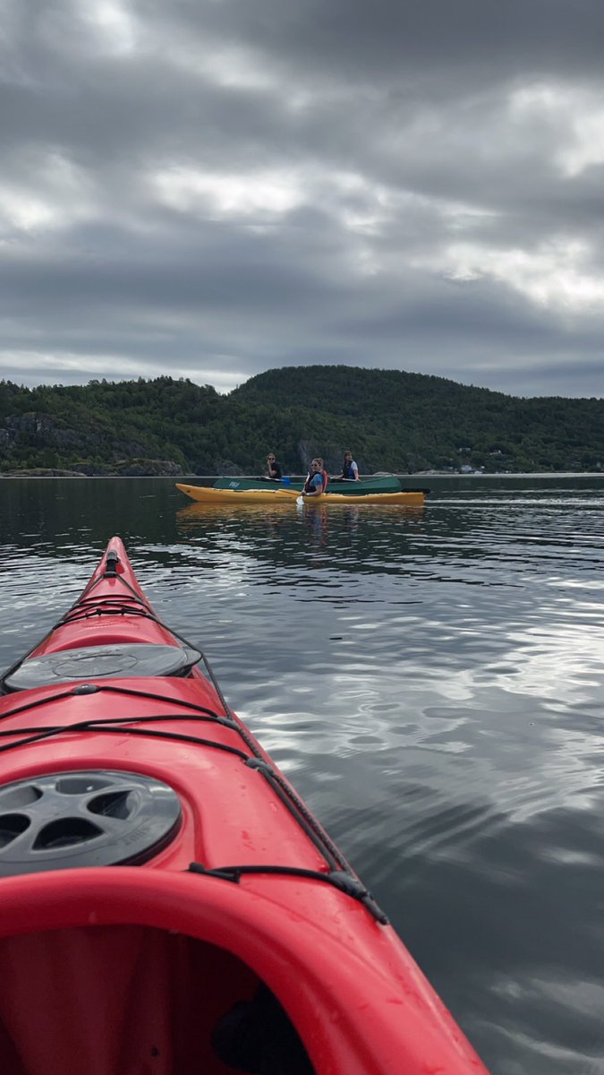 Last week we had a lab kick-off at a cabin by the sea. Here we are padling away!