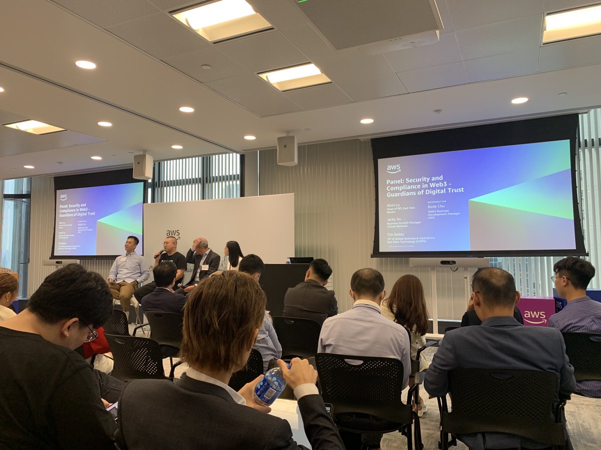 ParallelChainLB's tweet photo. And that’s a wrap! 👏 #ParallelChain was a key participant at yesterday's AWS Web3 Solution Day in Hong Kong.

Thanks again to @AWS for inviting us to share how ParallelChain is pioneering enterprise innovations in Web3 for businesses! 🤩 https://t.co/R8gUzCK9Oa