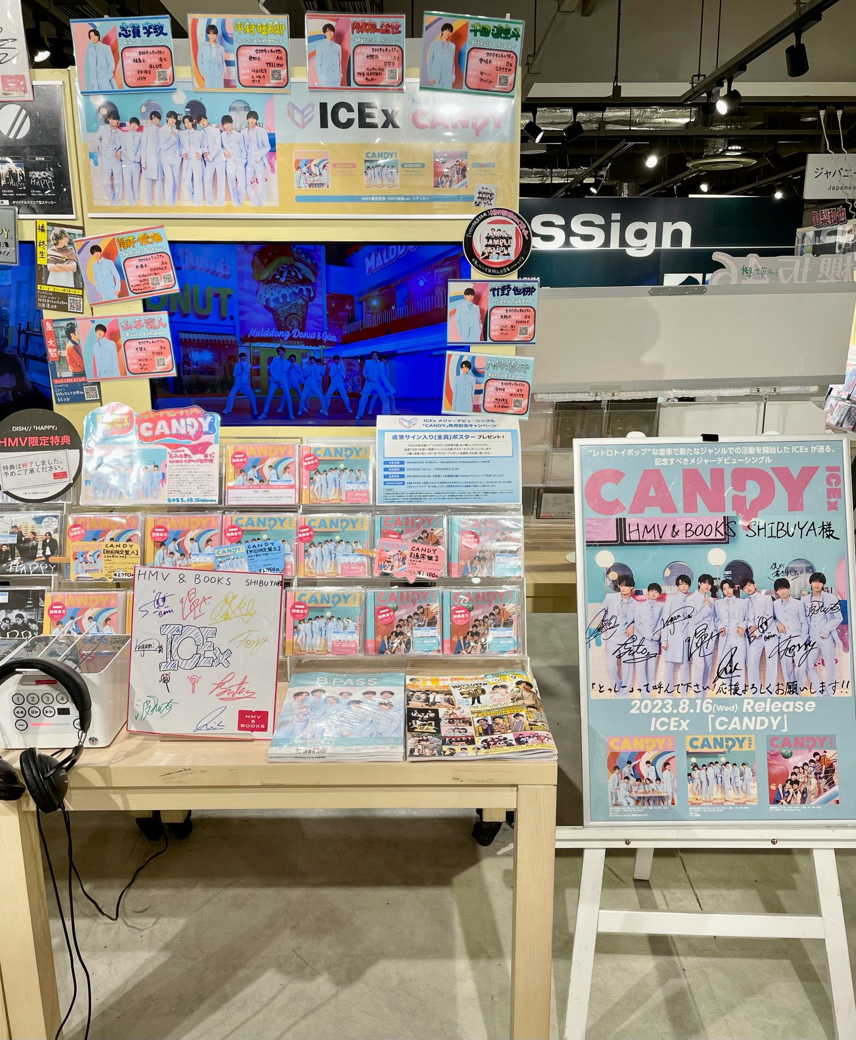 ICEx CANDY 直筆サイン入りポスター HMV&BOOKS SHIBUYA على X: 