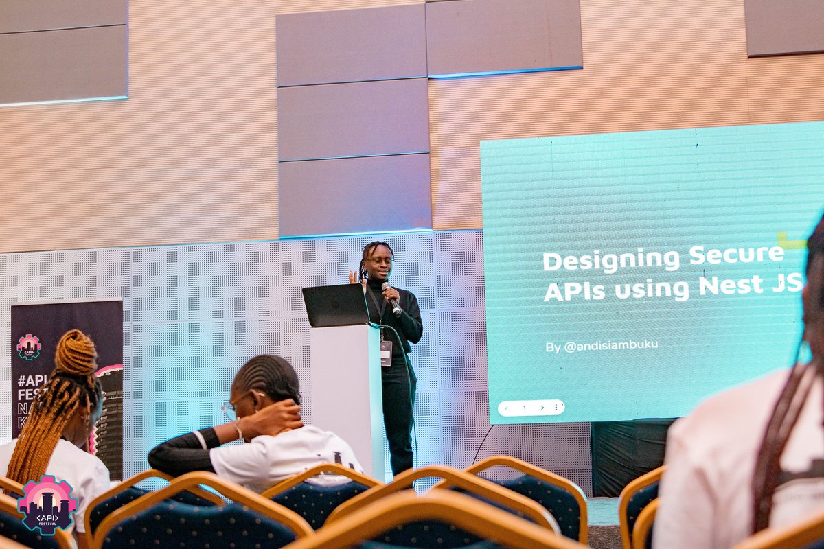 grctutu's tweet image. A session on Designing secure APIs using Nest JS with @AndisiAmbuku 
#APIFest  
#APIFestivalsKE