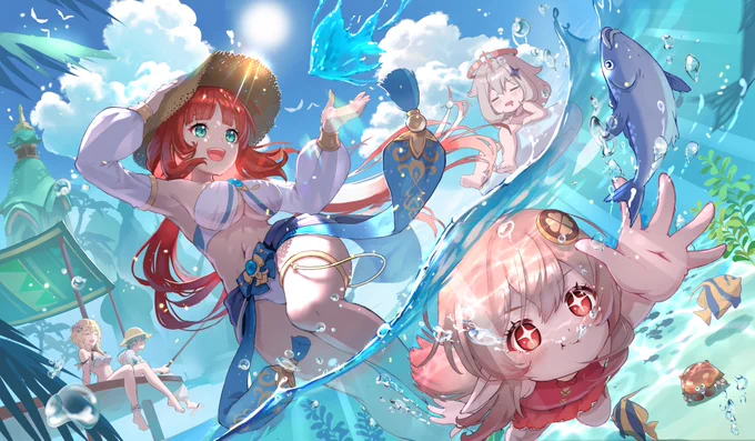 こちらのイラストがpixivisionさんの原神スメールキャラ特集に取り上げていただいております!他の絵師さんの素敵な原神絵も沢山なのでぜひ見てみてください～!  