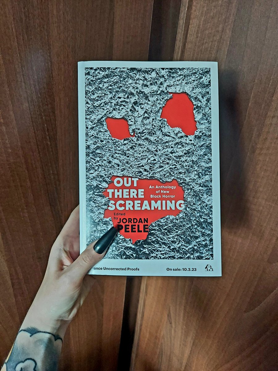I'M OUT HERE SCREAMING!! 😱 so incredibly grateful to receive an advanced copy of this amazing anthology!  I'm so excited for it! @JordanPeele @penguinrandom @Monkeypaw @TananariveDue @IAmEEAdams @pdjeliclark @TochiTrueStory #outtherescreaming
