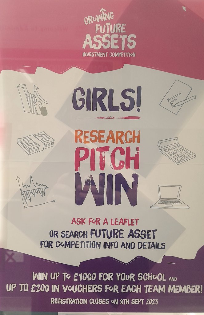 Call out to all S3 - S6 Girls!!
Do you want to experience pitching your own business ? 
Do you want real business coaching and support?
Do you want the chance to win £1000 for our school and £200 each?
Why not get a group together and enter the competition!