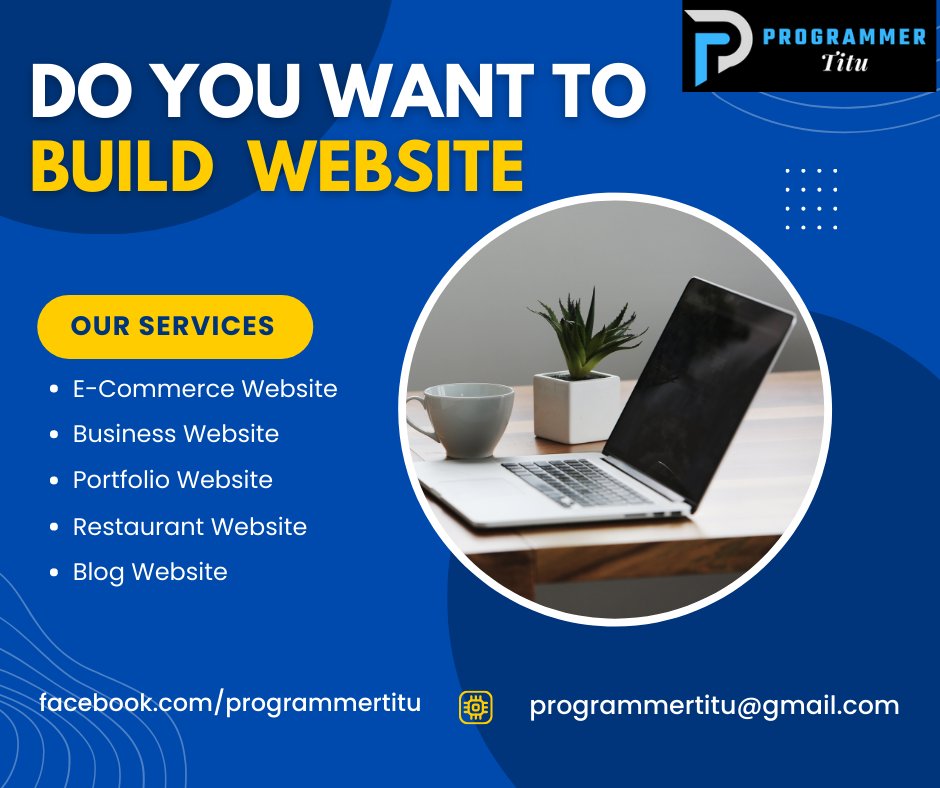 Programmer_Titu's tweet image. Assalamualaikum. In-Sha-Allah, my goal is to ensure complete satisfaction for my clients&apos; work, with trustworthiness and dependability.
𝐆𝐞𝐭 𝐢𝐧 𝐓𝐨𝐮𝐜𝐡 𝐓𝐨𝐝𝐚𝐲 - programmertitu@gmail.com