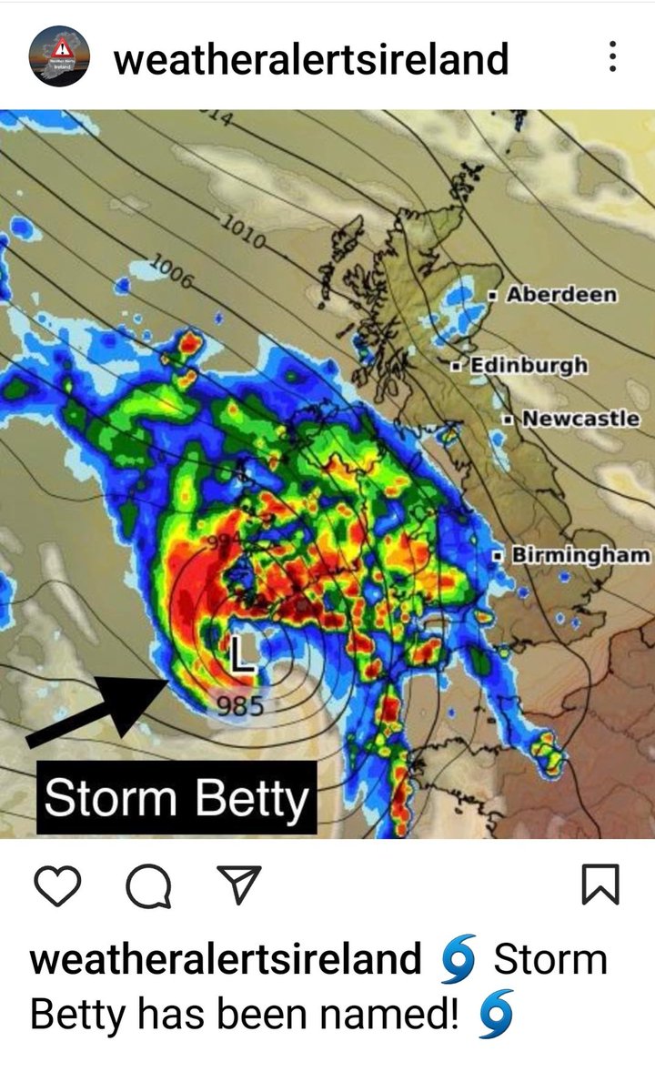 I bloody knew my sister Betty was up to no good ! I've tried to talk her down but to no avail!! 
She's determined!
#StormBetty 
#AForceToBeReckonedWith