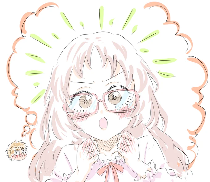 #好きめが応援メッセージ 小村くんの心の中の三重さん「小村くん、がんばれーーーー」 