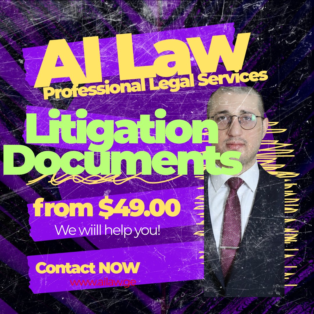 🔍   AI Law provides professional assistance in preparing Litigation Documents. We   handle Lawsuits & Responses, Injunctions, Motions, and Appeals. Trust our   expertise for accurate and comprehensive litigation documentation.   💼📑 #LitigationLaw