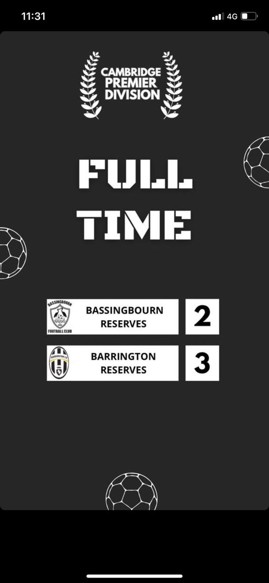 Good run out for the lads against <a href="/BarringtonFC_1a/">Barrington FC</a> last night ending in a narrow defeat. More minutes in the legs just what was needed. 

Both goals scored by Callum Waller direct from a corner. 

#COYB