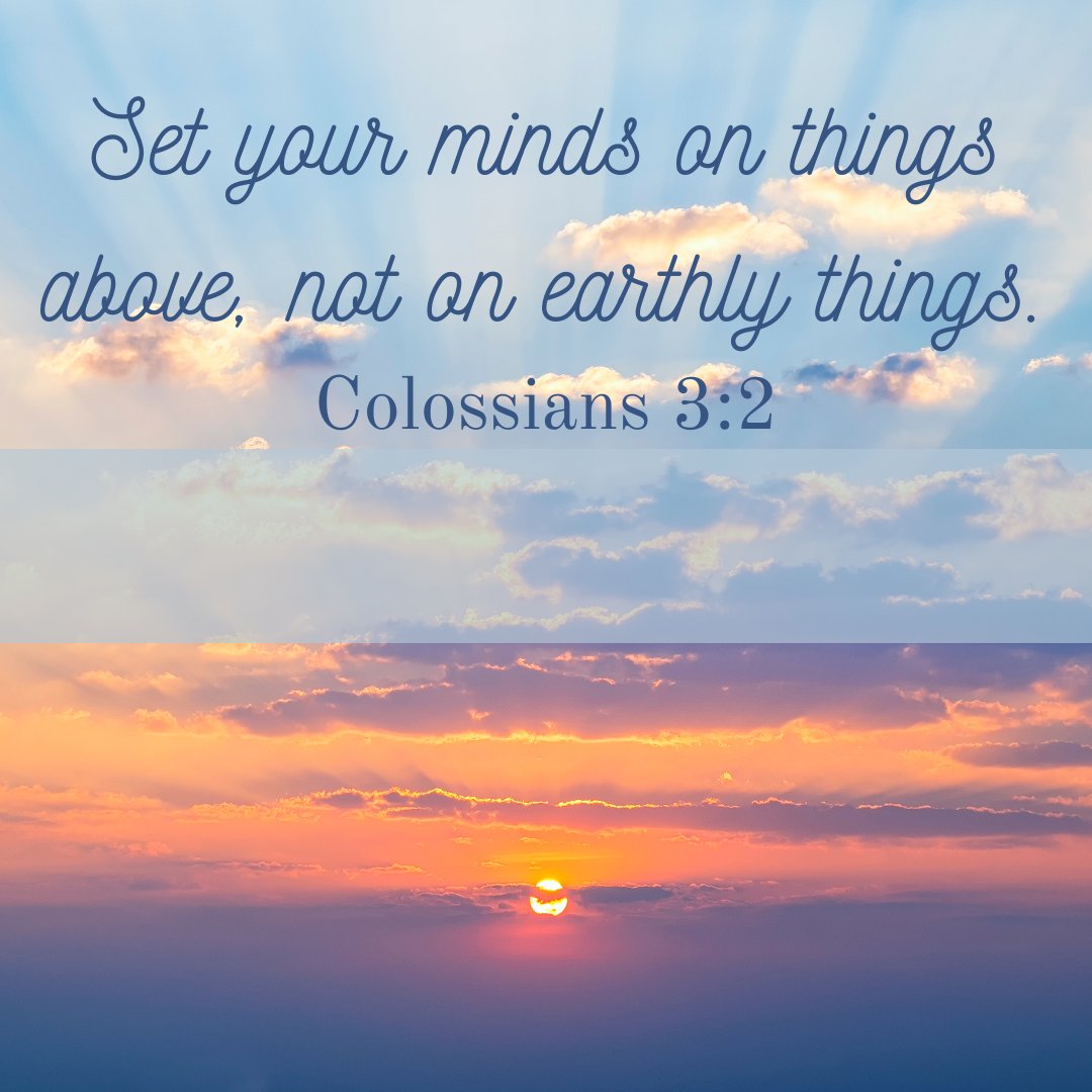 This verse has been a guiding light on my journey, reminding me of the power of perspective.  In a world of distractions & fleeting desires, let us all fix our gaze on the eternal & prioritize what truly matters in the grand tapestry of life.

#Colossians32 #HigherPerspective