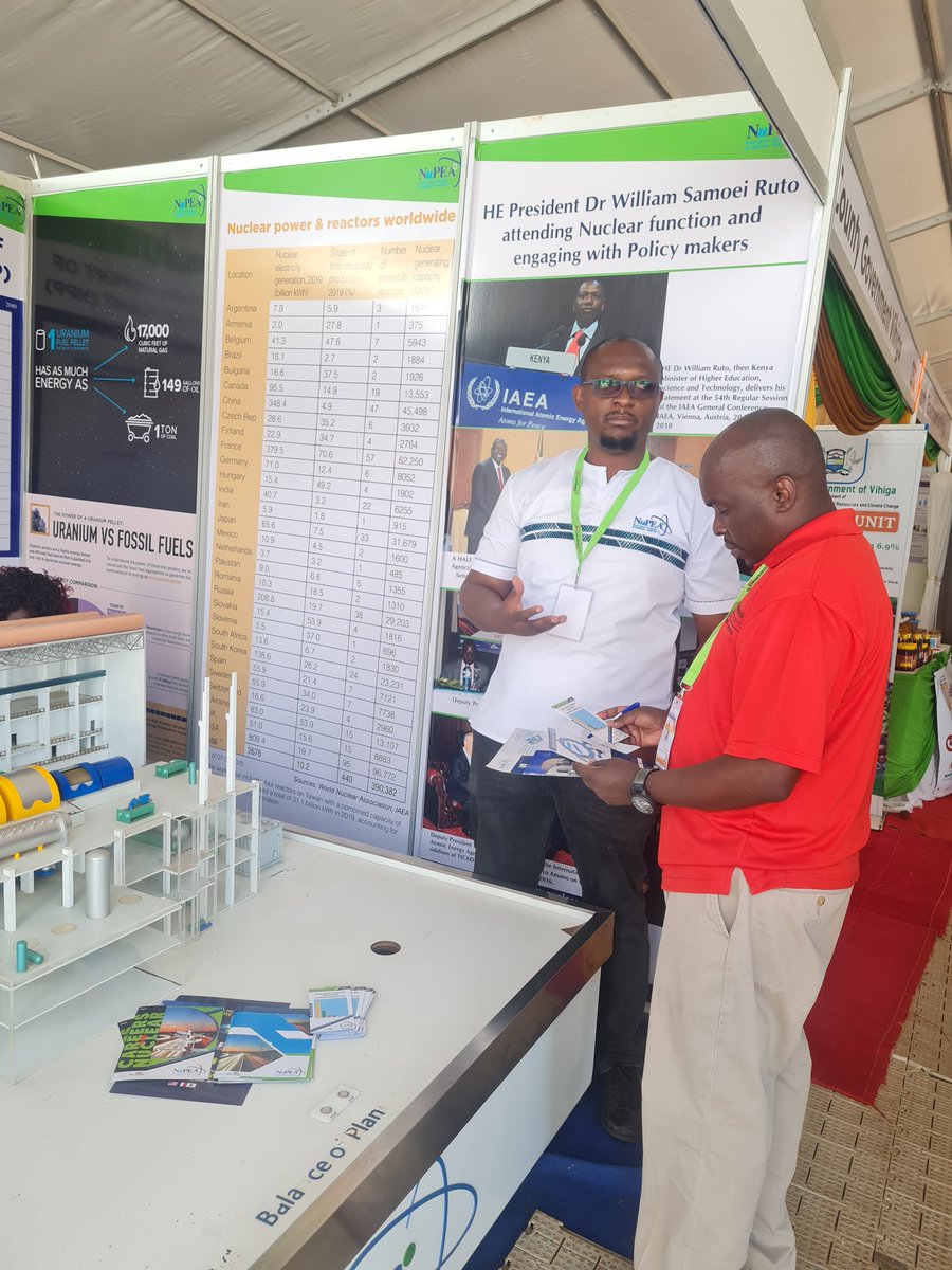 nuclearkenya's tweet image. As we educate the public about
#nuclearpower, the
#DevolutionConference2023 is
yielding productive discussions. Management of radioactive waste, nuclear security, and Kenya's
progress were among some of the concerns addressed.
