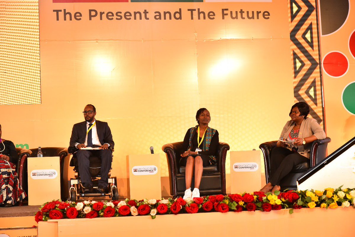 mercyjelimo's tweet image. 3rd Day of the #DevolutionConference2023 & participating  in the session on Affirmative Action:lessons to a sustainable future and @Wwangechi_leah emphasising on the central role of gender policies in facilitating resourcing/ budgets  and implementation at the county governments