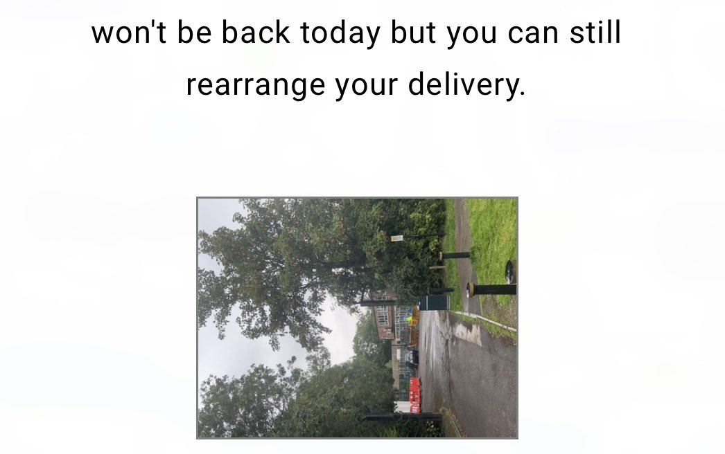 Dear <a href="/DPDUK3/">DPD.UK</a>, 

I’m extremely disappointed with your delivery driver this morning. This was the picture sent of the carpark gate open which the driver did not enter but took a picture from afar. Please contact me asap. Disgruntled customer.
