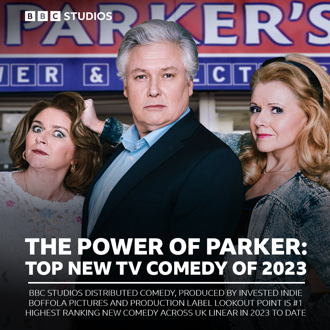 Have you witnessed #ThePowerOfParker?

The BBC Studios distributed comedy, produced by our Invested Indie Boffola Pictures and Production Label <a href="/LookoutPointTV/">Lookout Point TV</a>, is the #1 highest ranking new Comedy across all UK linear in 2023 so far!

9.30pm Fri 18 Aug | <a href="/BBCOne/">BBC One</a> <a href="/BBCiPlayer/">BBC iPlayer</a>