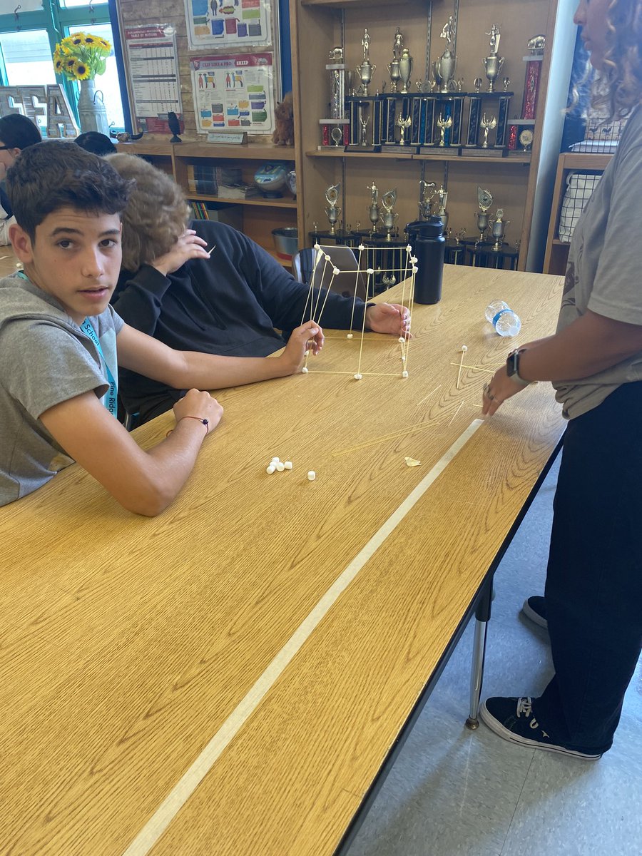 PanthersCTE's tweet photo. Who can build the tallest structure using spaghetti and marshmallows?  These teams are finding out! @cdavisteaches @PineRidgeHS https://t.co/Grp6u3IPda