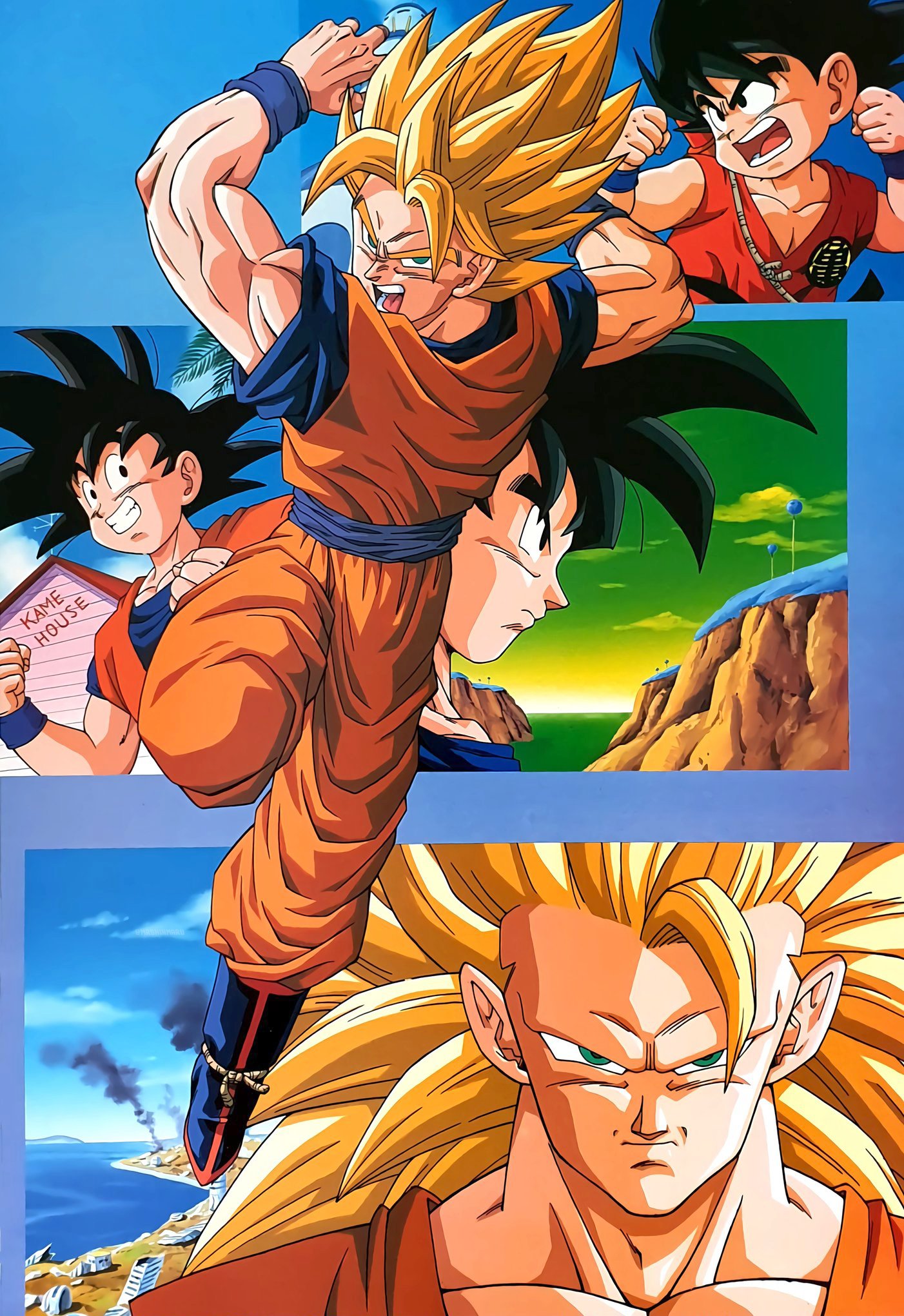 Dragonball Z-Saiyan Saga.  Dragon ball, Dragon ball art, Anime