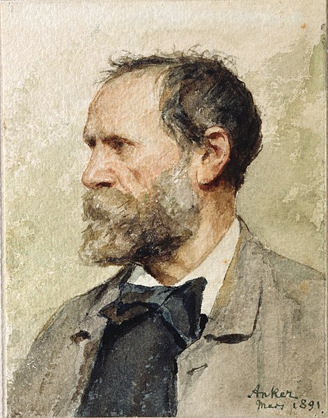 A great resource for covers is public domain art so I'm going to feature some artists whose works are in the public domain starting with Swiss painter, Albrecht (Albert) Samuel Anker (1831-1910). #albertanker #albrechtsamuelanker #artworks #switzerland #selfportrait