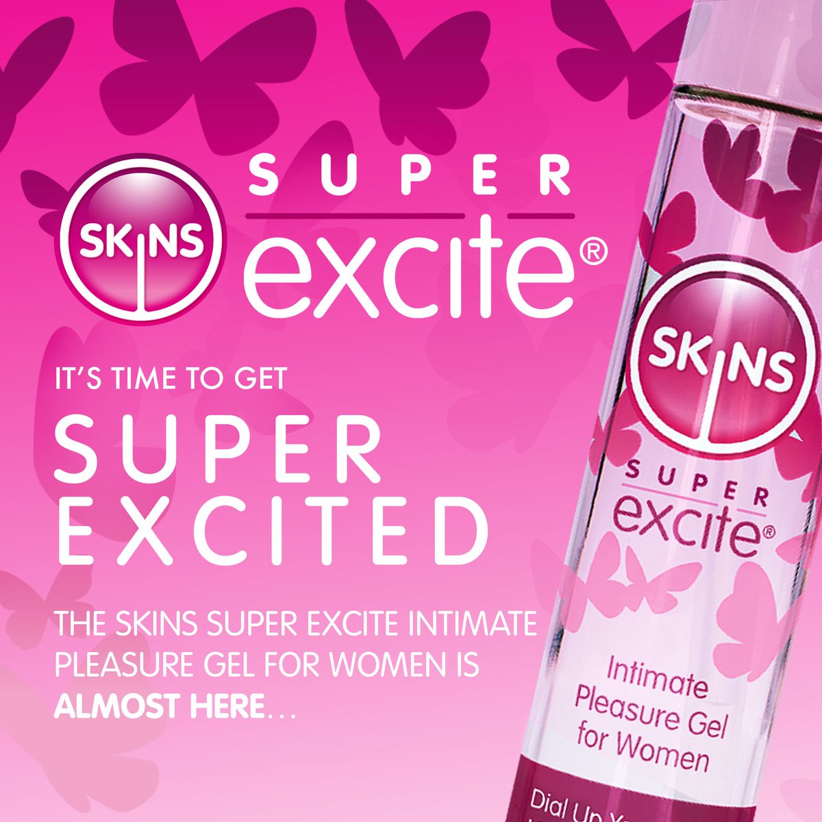 CreativeC_LLC's tweet photo. It’s time to get super excited!

Give your customers just what they need to dial up their desire and liberate their libido this season with @SkinsCondoms's Super Excite!🫦 https://t.co/yAMzmjRf2x