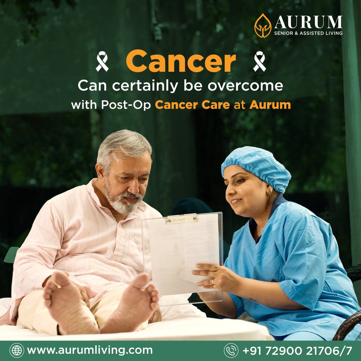 AurumLiving's tweet image. While winning over #cancer is a battle, the road to recovery is a different ball game altogether. #Aurum’s Post-Op #Recoveryprogram offers customized care provided by in-house doctors, nurses, physiotherapists, and #caregivers to enable #seniors to recover quickly &amp;amp; pain-free.