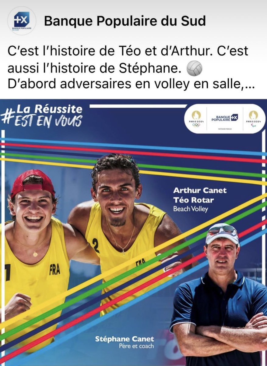 C’est l’histoire de Téo et d’Arthur Canetrotar.Fr C’est aussi l’histoire de <a href="/CanetStephane/">stephane canet</a> . 🔥

En savoir plus 👉 banquepopulaire.fr/votre-banque/n…   

#LaRéussiteEstEnVous #Paris2024