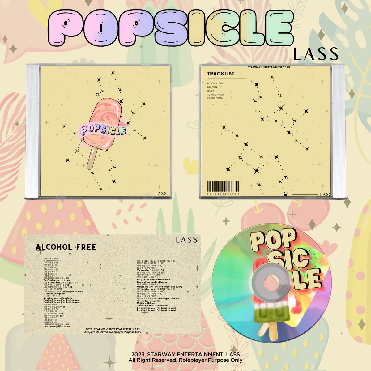 ㅤ

𝘓𝘈𝘚𝘚
   2ND EP: 𝐏𝐎𝐏𝐒𝐈𝐂𝐋𝐄
  ㅡ GLOBAL RELEASE 
ㅤ
18.08.2023

Out now on all platforms!! 
👉🏻 [ RT to purchase ]
ㅤ
ㅤ