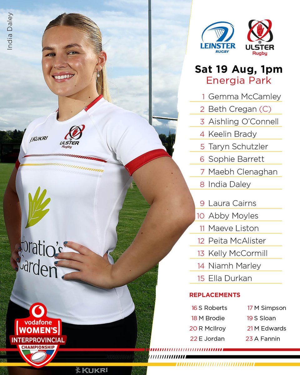 UlsterRugby's tweet photo. Team Anno 🚨

Head Coach, Murray Houston, has named his side to face @leinsterrugby  in Round 2️⃣ of the @VodafoneIreland Women's Interprovincial Championship 🔥

Read more ⤵️
https://t.co/dNXEUJ81uM https://t.co/14UFjbsCRa