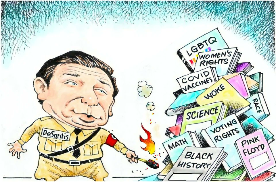 #FloridaMan @RonDeSantis has moved on from #DontSayGay to #DontSayBlack. #MiniMussolini's real goal? Don't be gay, don't be Black. #Tallahassee #Florida #Racist #Bigot #GrandWizard #Dangerous #Fascist #RonDeSatan