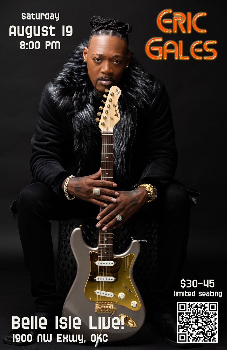 #contempoary #blues #legend <a href="/EricGalesBand/">Eric Gales 🎸</a> in #okc #tomorrow Aug. 19 <a href="/BelleIsleBrew/">Belle Isle Restaurant & Pub</a> !

app.showslinger.com/ticket_payment…

#oklahomacity #okclivemusic #okcmusicscene #okcnightlife #dinnershow #livemusic #livemusicoklahoma #goodeats #gooddrinks