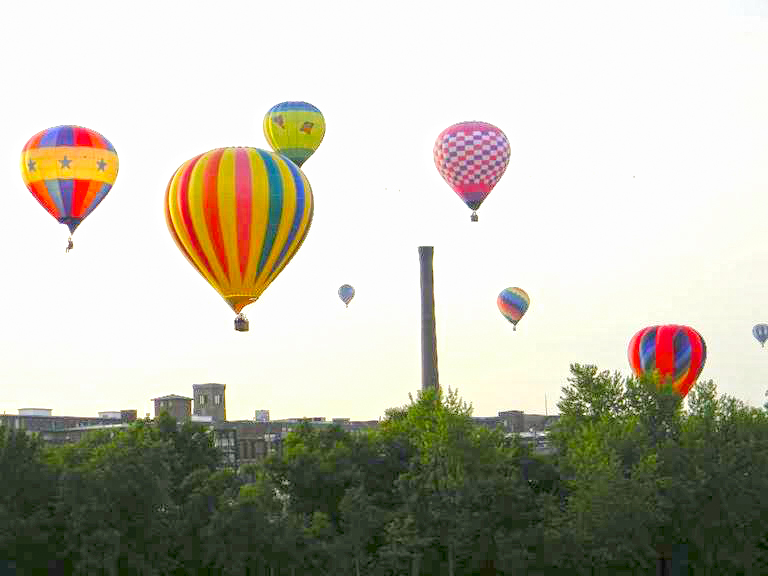 It's  the Great Falls Balloon Festival weekend! As we have in the past, we  will be selling parking spots in the mill lot on Oxford Street for $5 a  spot! It's a great fundraiser for us. Shout out to  Lowe's and Home Depot for the aprons! francocenter.org