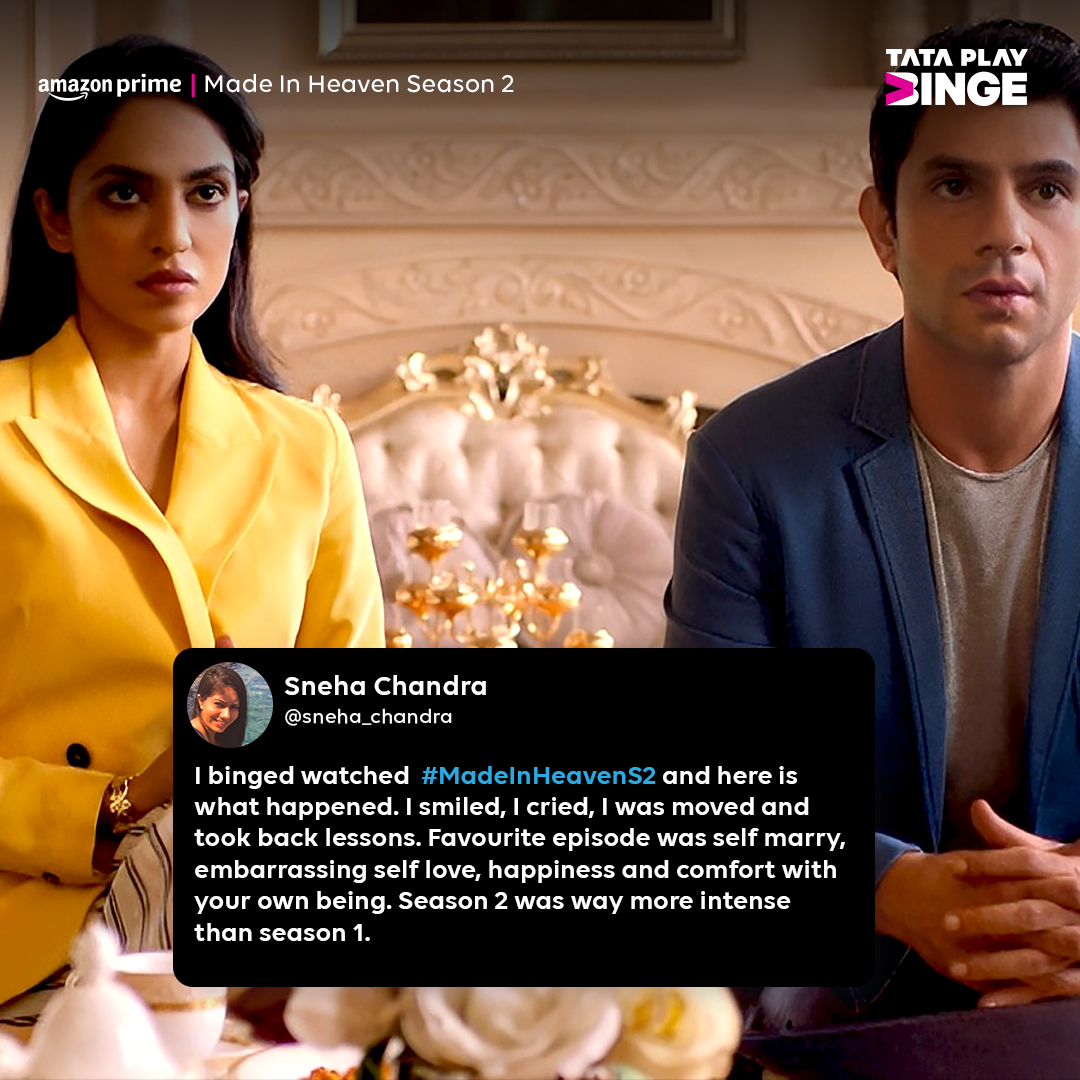 TataPlayBinge's tweet image. Matches might be made in heaven, but they are tailored on Earth! ❤️‍🔥

#MadeInHeavenS2 #EveryonesACritic