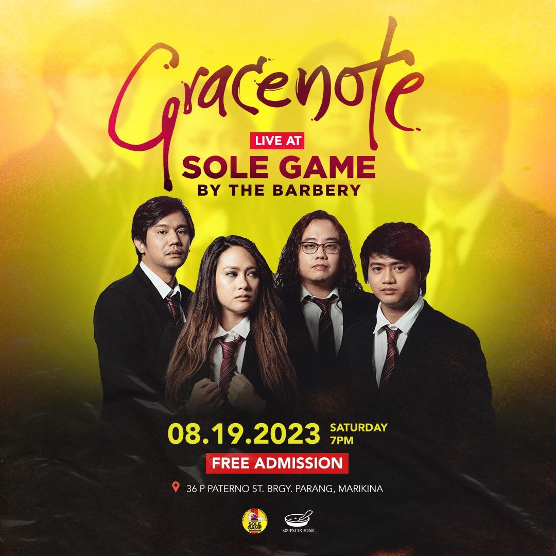 Yo!! May tugtog kami bukas sa SOLE GAME BY THE BARBERY ng 7pm. Intimate gig. Tambay, kain, tugtog, kantahan, kwentuhan 👍