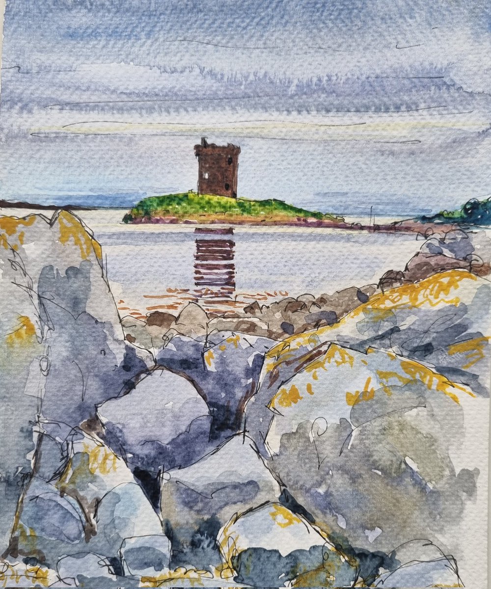harrysuttonart's tweet photo. The Keep has a real presence on this island. I was sleeping within a few metres of it and, naturally, it appears from time to time. https://t.co/M3784mfp5m