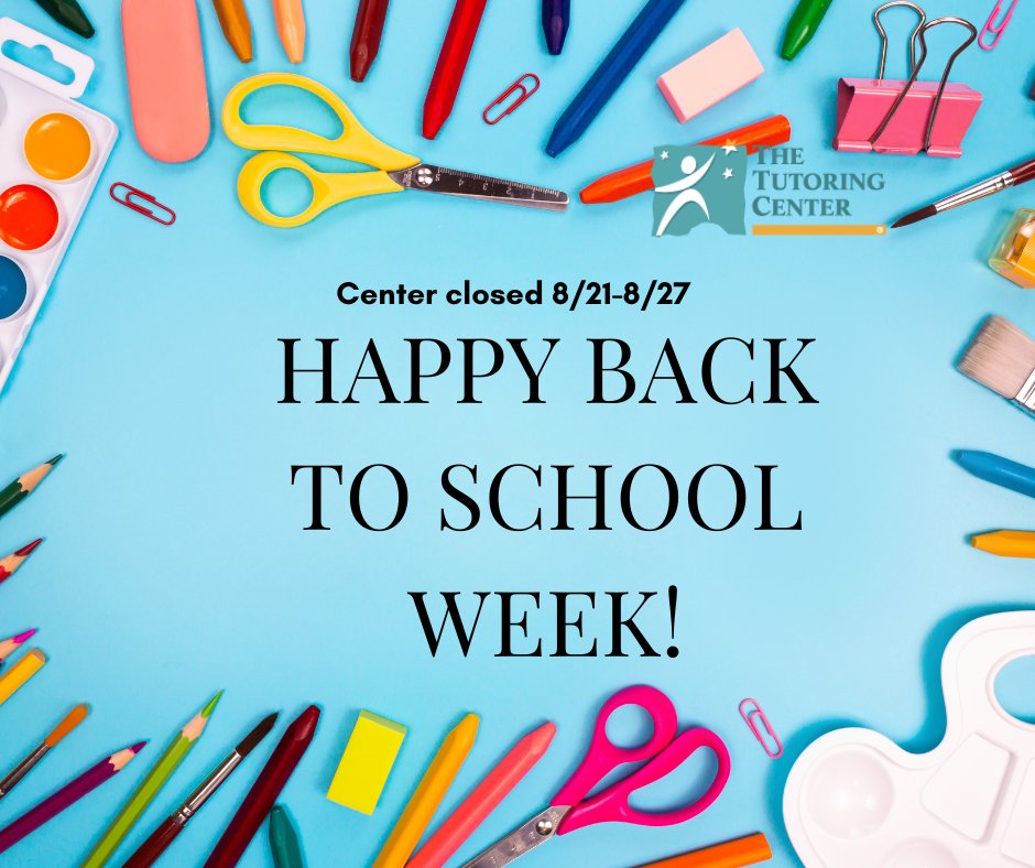 TTCKansasCity's tweet photo. Reminder that we are closed next week. We wish a very smooth first week of school to all of our students and their families! https://t.co/4mOM0uH2ff