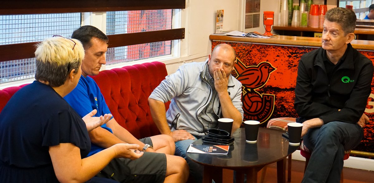 Some deep thinking going on today at the <a href="/BridgwaterUtd/">Bridgwater United FC</a> &amp; <a href="/sedgemoorfm/">@SedgemoorFM</a> breakfast networking group.

If you’d like to join us in September here's the link to book:
lnkd.in/enrN5GYq

<a href="/DrainageWest/">WEST COUNTRY DRAINAGE SERVICES</a> <a href="/QssIT_Solutions/">Qss IT Solutions</a> <a href="/PCCOMMSLTD/">PC Comms</a> <a href="/frames_trade/">Southwest Trade Frames</a> <a href="/scanfilmorstore/">Scan Film or Store</a>  <a href="/BridgwaterCoC/">Bridgwater Chamber of Commerce</a>