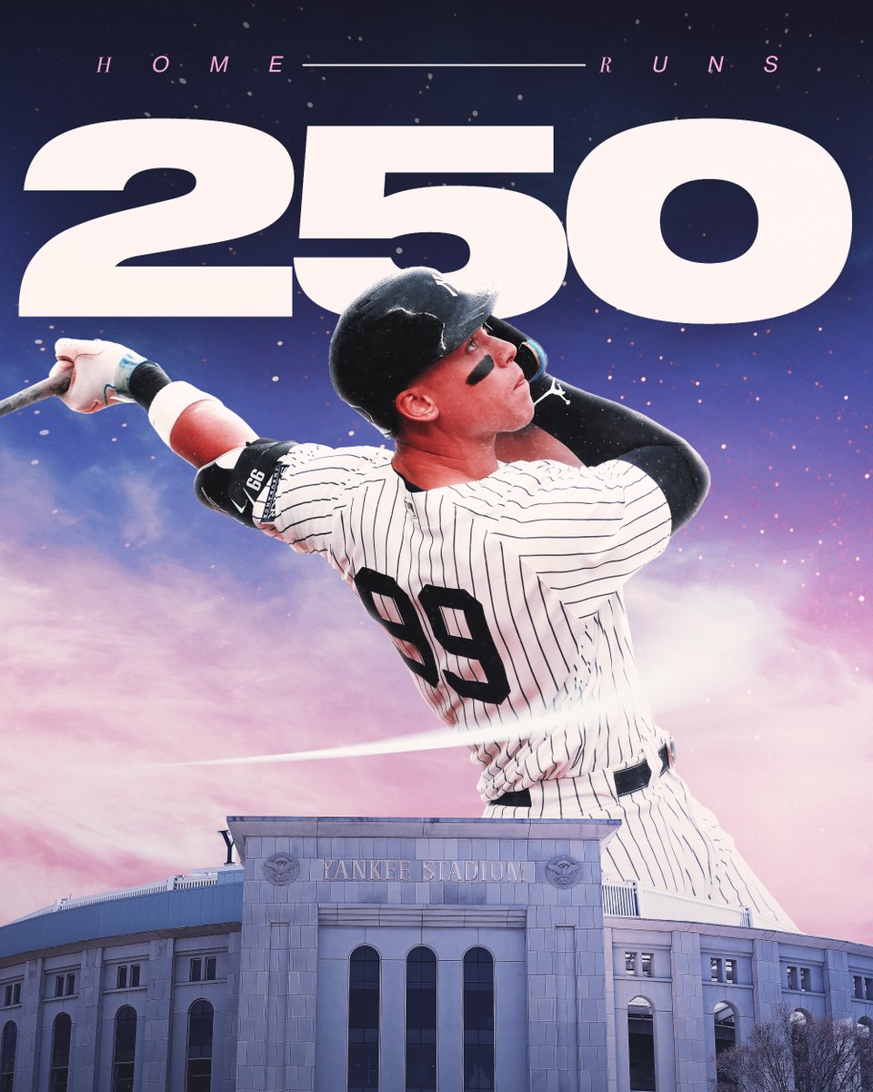 MLB's tweet photo. #AllRise for the 250th time! https://t.co/D2dLgkDHMq