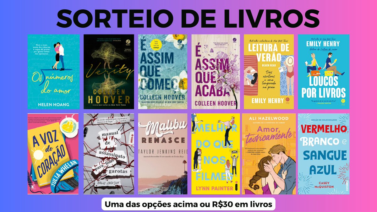 americasincera's tweet photo. 🚨 SORTEIO DE LIVROS 🚨 

🏆 Prêmio: 1 dos Livros da imagem ou R$30 em Livros

⭐Regras: 
➡ Dar RT aqui RT nesse tweet
➡ Dar RT e curtir o fixado, dar RT sem citar
➡ Seguir @americasincera
➡ Entrar no nosso grupo de promos (respondi esse tweet com o link)

Boa sorte ❤ https://t.co/NwI5qe6T8I
